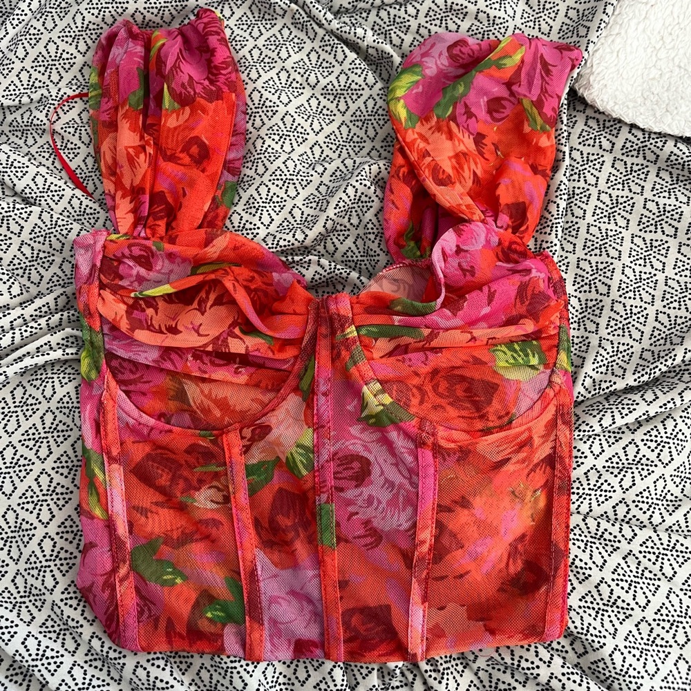 Zara floral lightweight summer top